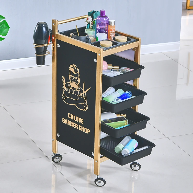 

Rolling Beauty Salon Trolley Tool Manicure Tattoo Hairdresser Salon Trolley Barber Spa Carrito Auxiliar Salon Furniture WKST