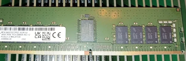 For MTA18ASF2G72PDZ-3G2R1 16GB (1X16GB) 2RX8 DDR4-3200 RDIMM 16G