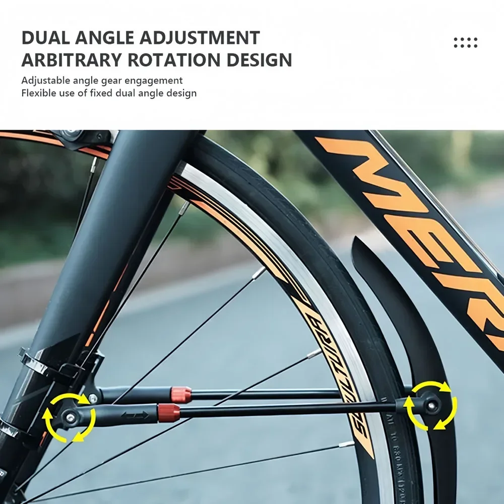 

Road Bike Extended Mudguard 26-29 Inch Front and Rear Fenders Lightweight Bicycle Mudguard Cycling Equipment