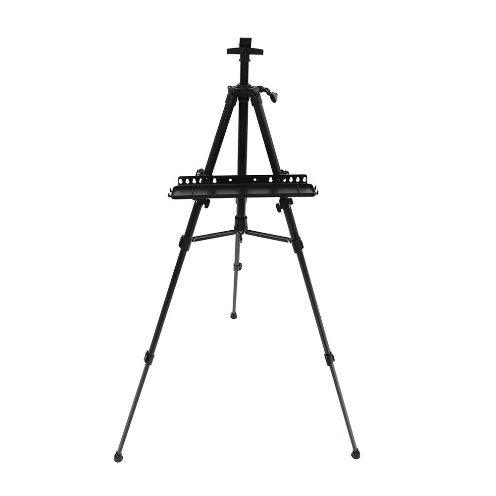 

Aluminum Alloy Art Easel Foldable Canvas St Portable Display Triangle Structure Adjustable Height Sturdy easel st for classroom