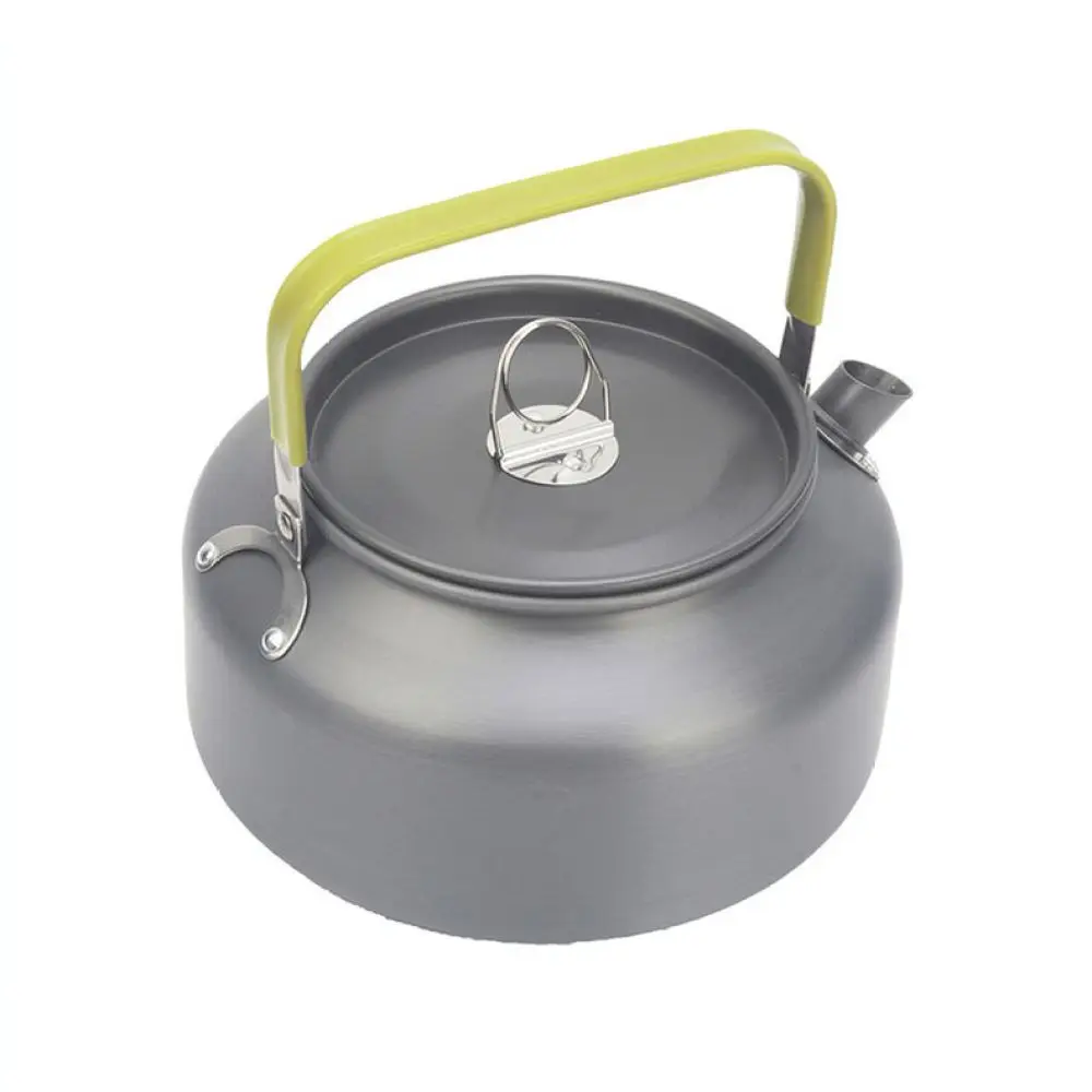 1200ml Outdoor Picnic Kettle Lightweight Aluminum Teapot Portable Camping Water Heater Hiking Coffee Brewing Tool