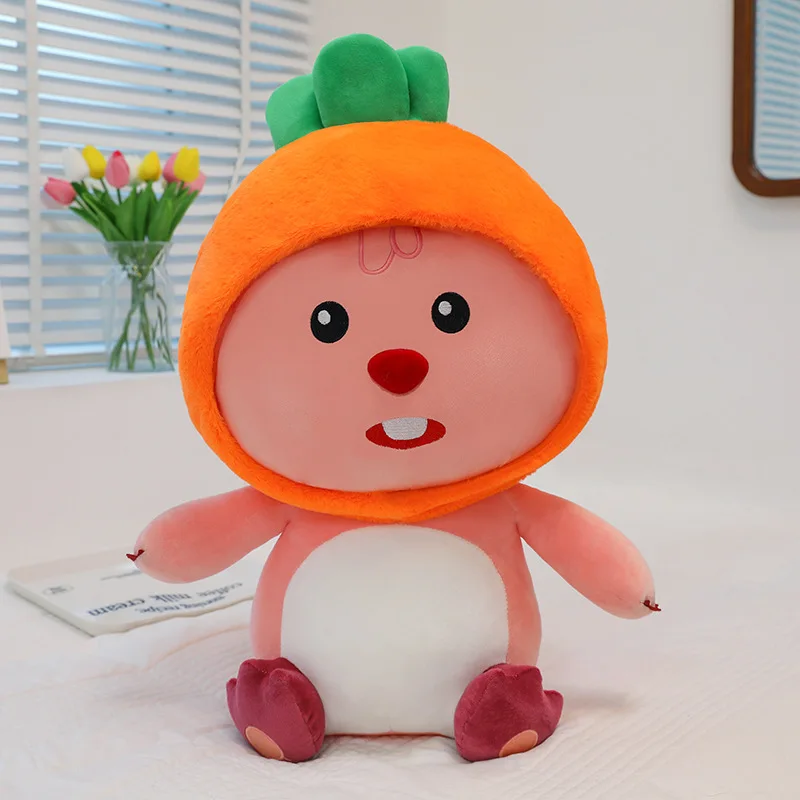 لعبة سمور الخضروات القطيفة حيوانات محشوة كبيرة للأطفال هدية عيد الميلاد وعيد الميلاد بلوشي رفيق نوم الأطفال الأكثر مبيعًا