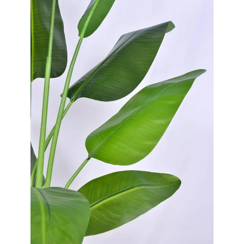 Artificial Bird of Paradise Plant, Fake Tree with Realistic Leaves and Durable pots, Adjustment-Free Branches Artificial Tree