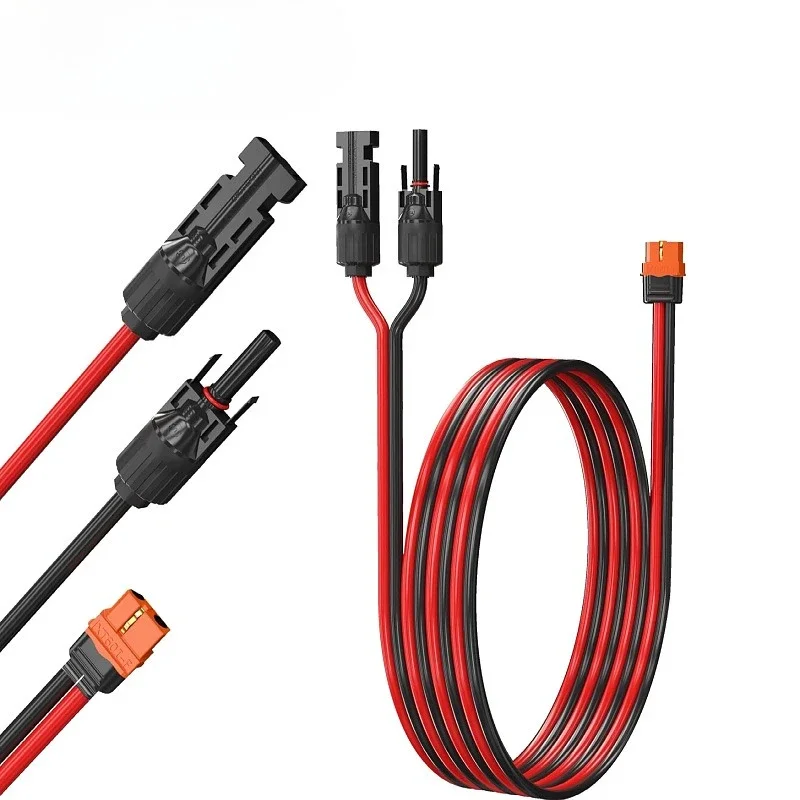 

MC-4 to XT60I Adapter 10/12AWG CableConnect Solar Panel Charge Cable for Solar Generator Portable Power Statio