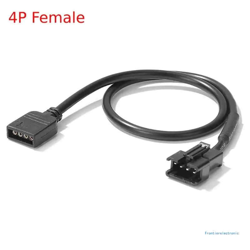 Kabel Konversi Adaptor RGB 5V 3Pin/12V 4Pin untuk DropShipping LED Motherboard Komputer PC