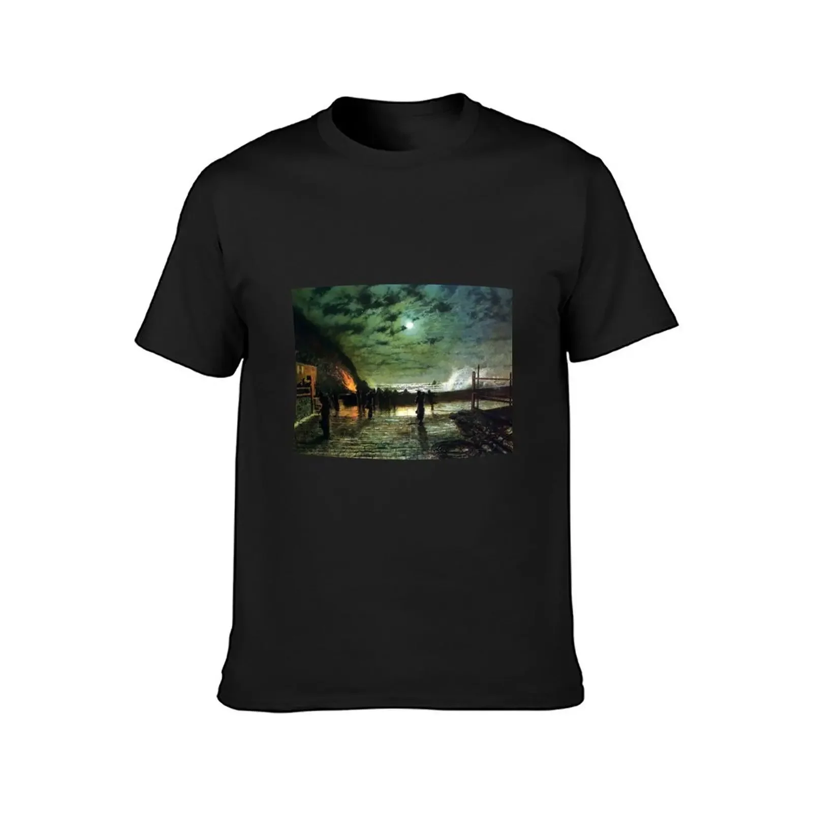 John Atkinson Grimshaw In Peril T-Shirt vintage clothes korean fashion hippie clothes sweat shirts, men