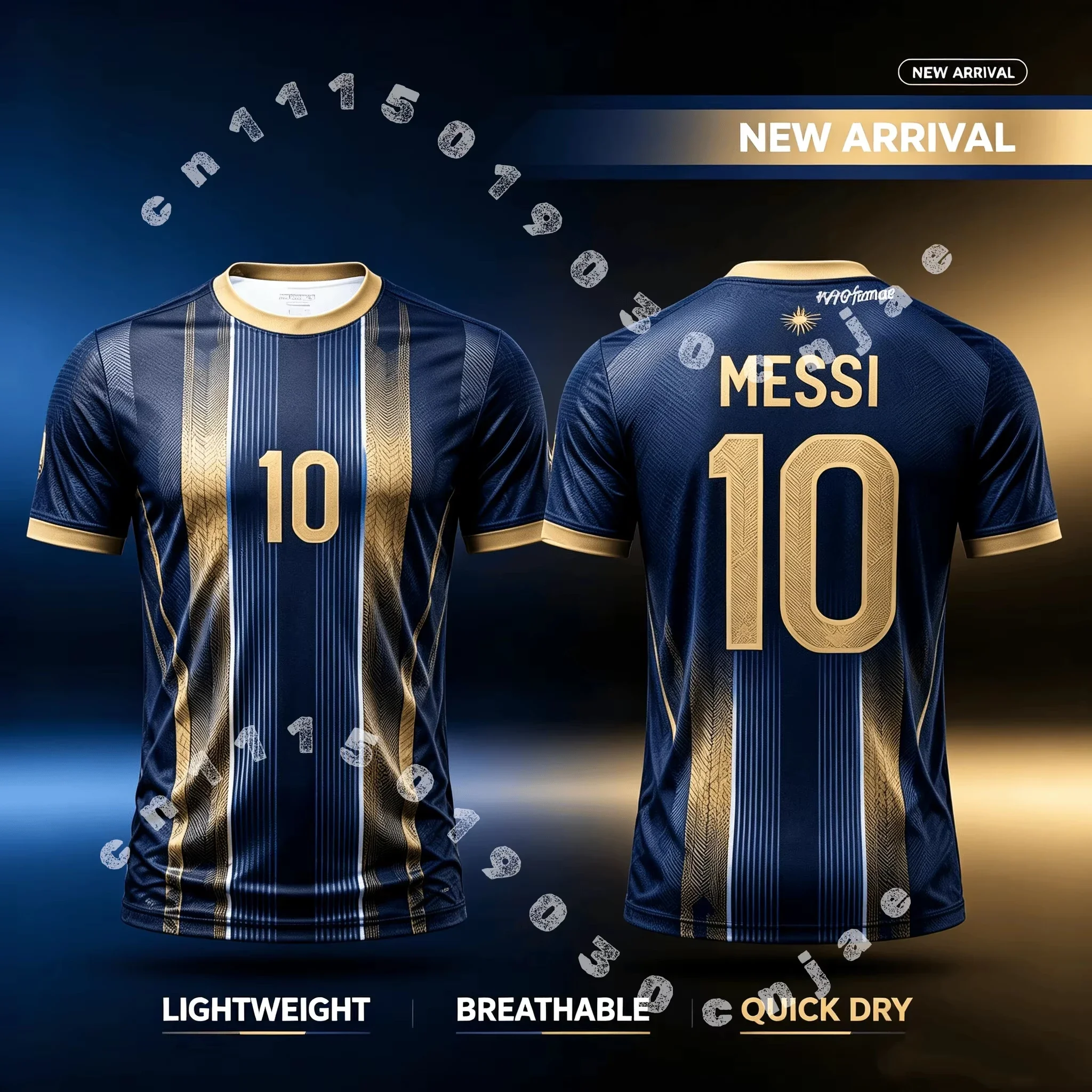 2026 Messi Soccer Fan Jersey Special Souvenir Edition Breathable Quick Dry Daily Outdoor Football Shirt Kids Adults Sports Tee