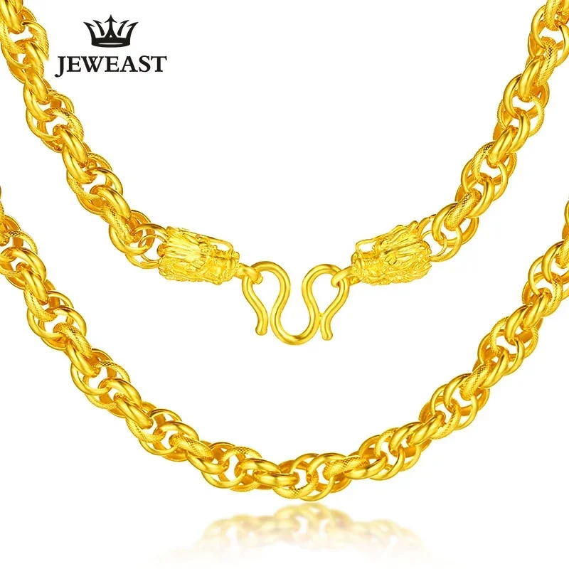 Collar de oro puro de 24K, cadena de oro macizo Real AU 999, hebilla de grifo para hombre, joyería clásica sólida de lujo, producto en oferta, nuevo 2025