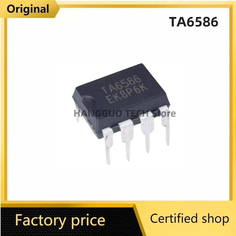 10Pcs/Lot Original TA6586 6586 DIP-8 Motor Driver IC  electronics