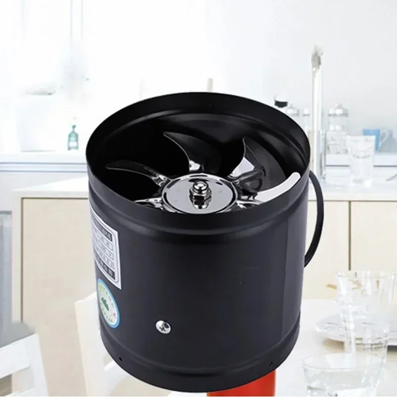 Axial Pipe Metal Blower Bathroom Fan Channel Pipe Fan 500m³/h Channel Duct Extractor Insert Exhaust Fan