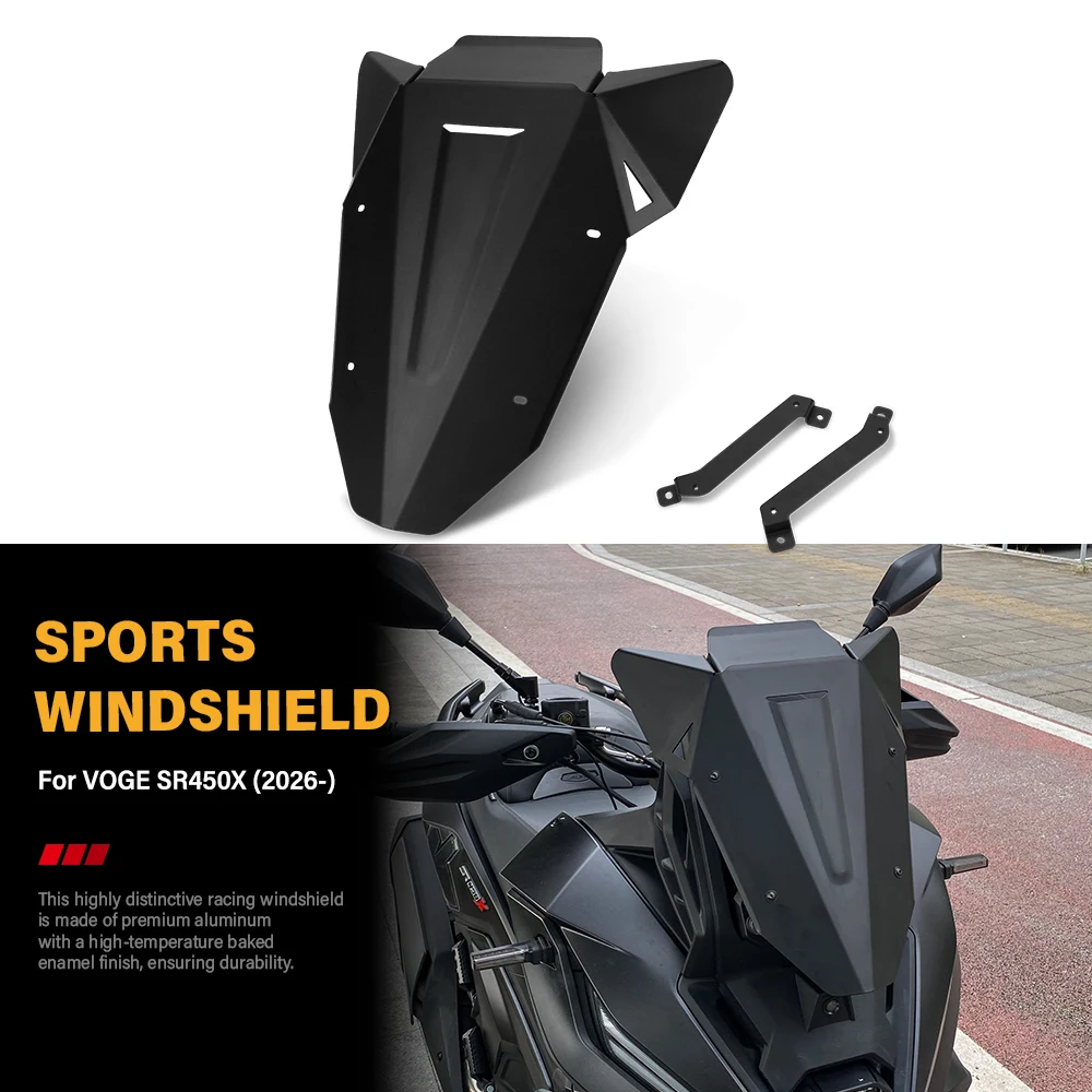 Front Windshield Wind Deflectors Windscreens Aluminum For VOGE SR450X SR 450 X (2026-) Motorcycle Accessories