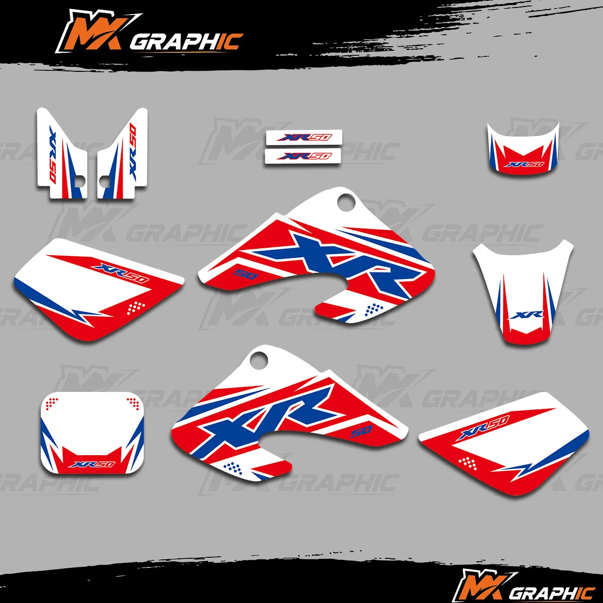 

MXGRAPHIC For Honda XR50 2000 2001 2002 2003 Motocross Graphic Background Decal Sticker Kit
