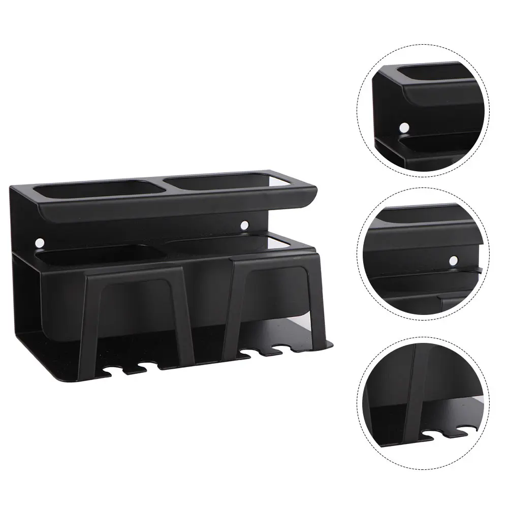 

Organizer Toothpaste Mouthwash Cup Holder Toothbrush Stainless Steel Hanging Shelf