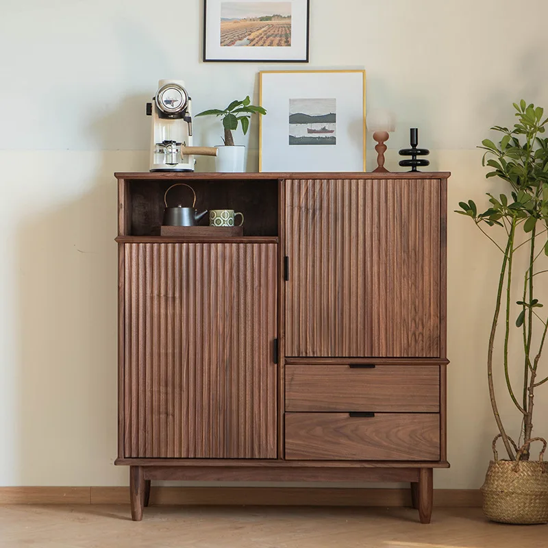 Kantenschrank Leichter Luxus-Teeschrank Moderner, einfacher Gitterspind