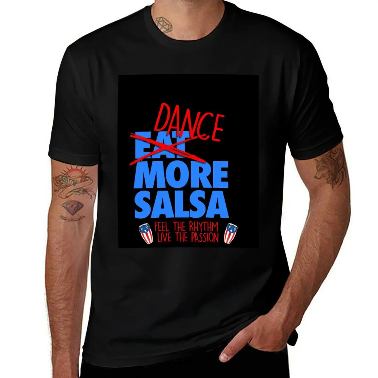 Dance more Salsa Fania All Stars T-Shirt man t shirt cotton high quality T-Shirt