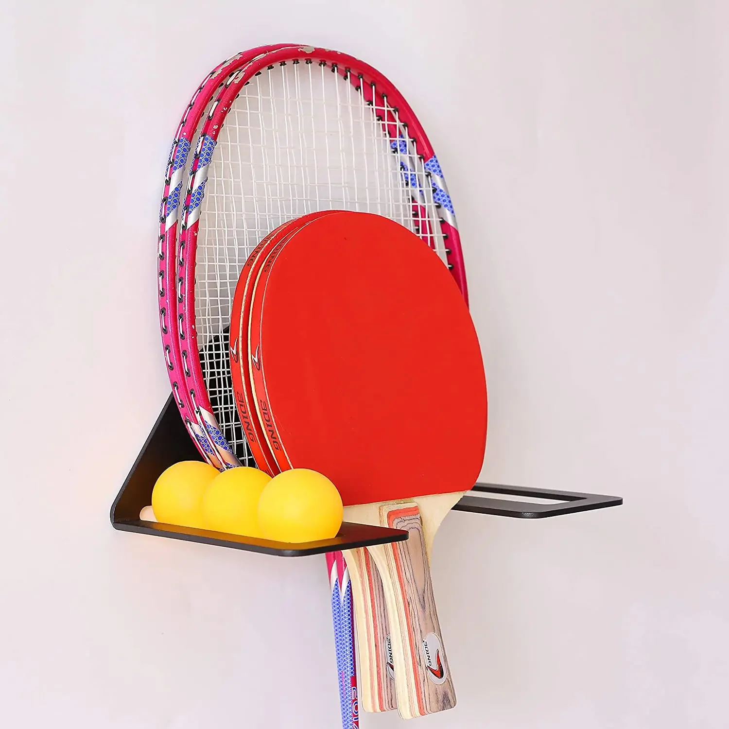 Simple sports product display rack table tennis racket display  table tennis racket storage rack racket display rack shelf