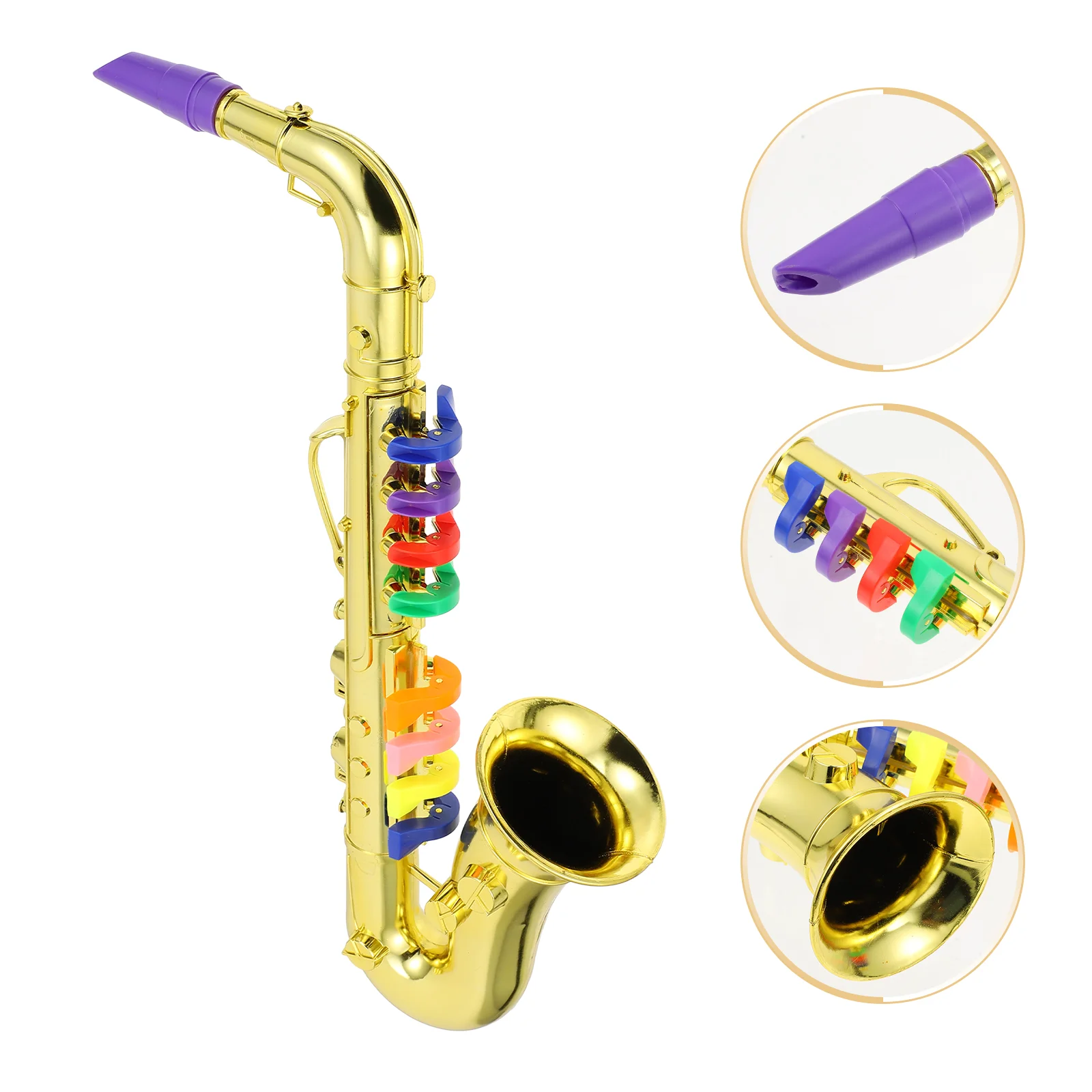 

Portable Toys Mini Alto Pocket Saxophone Model Children's Plaything Plastic Instrument Musical Plating