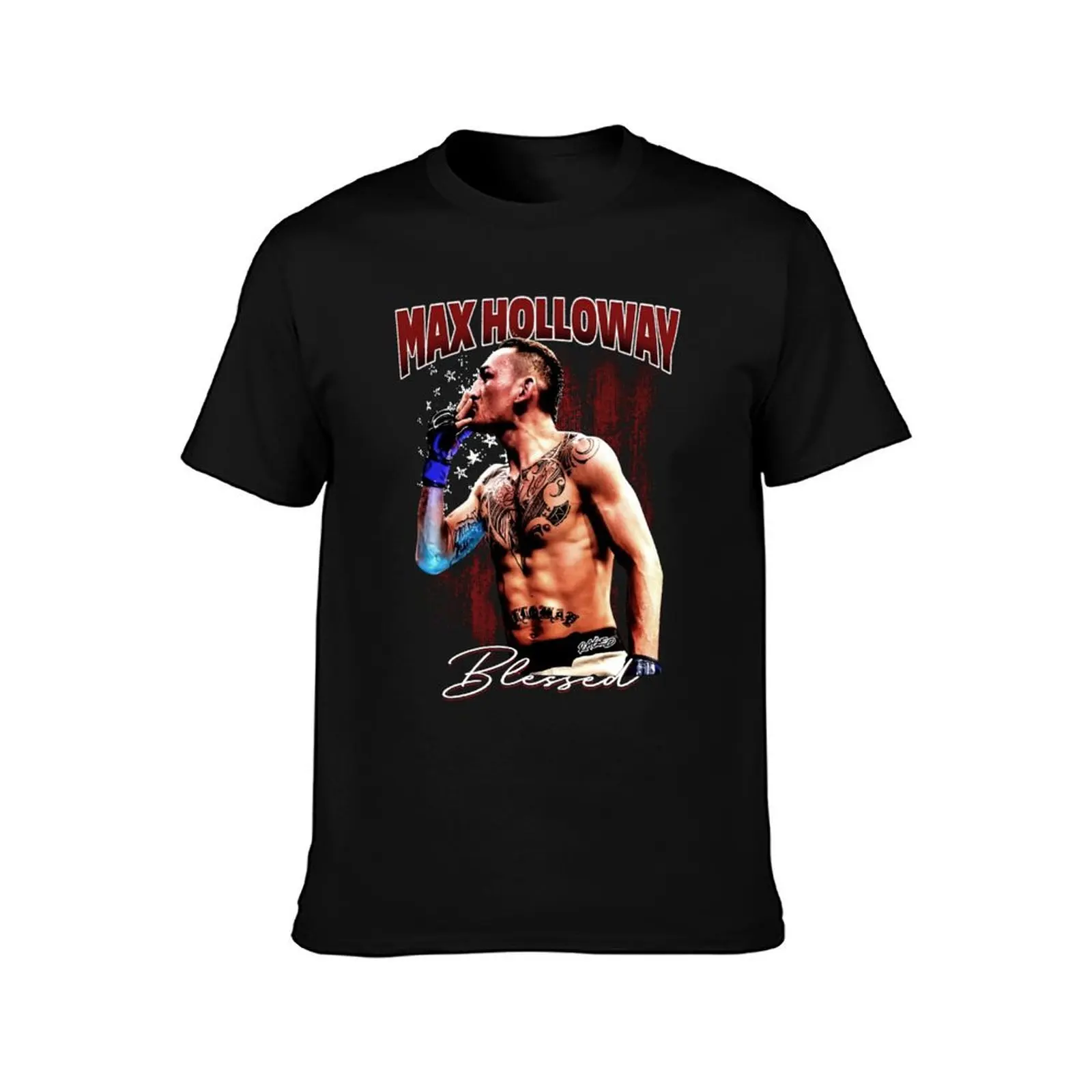 Raged Max Holloway T-Shirt Urban Style Print T-Shirt