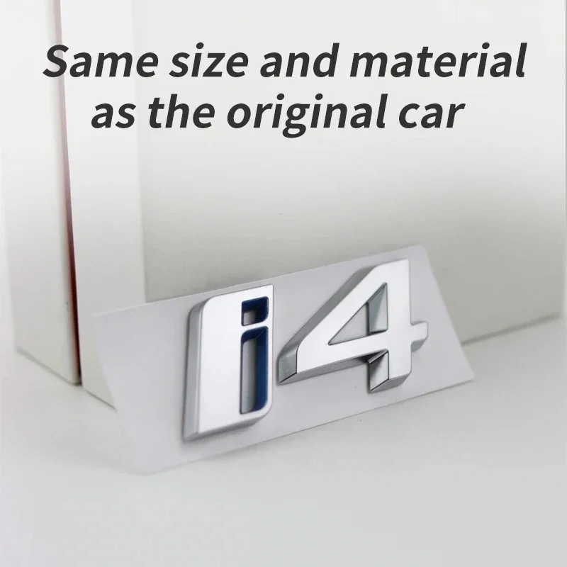 Suitable for BMW i4 car Trunk badge modification rear edrive35 edrive40 letter black silver G26 digital Auto Logo Accessories