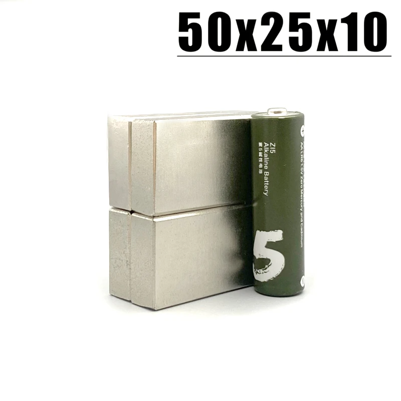50*25*10mm Magnet 1-10pcs N35 NdFeB Permanent Magnetic Imanes Neodymium Magnet Fridge Magnets 50x25x10mm Magnet Accessory