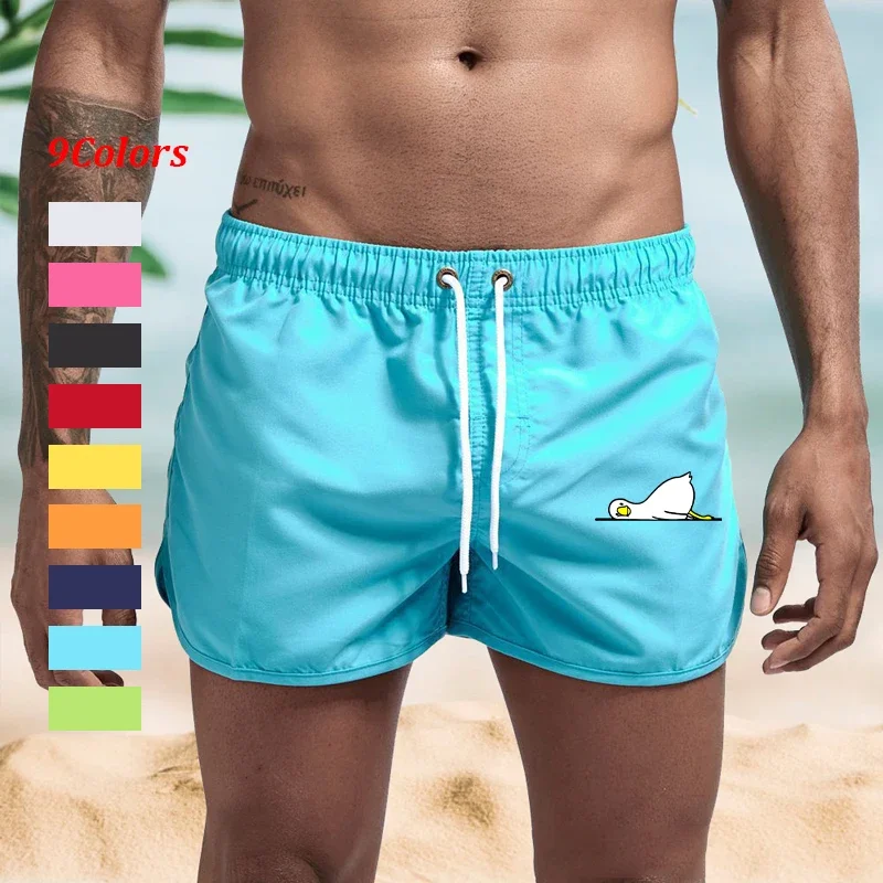 

Men's With Pockets Breathable Drawstring Quick Dry Swim Shorts Bathing Suit Board Shorts Swim Trunks for Surfing Beach Summer