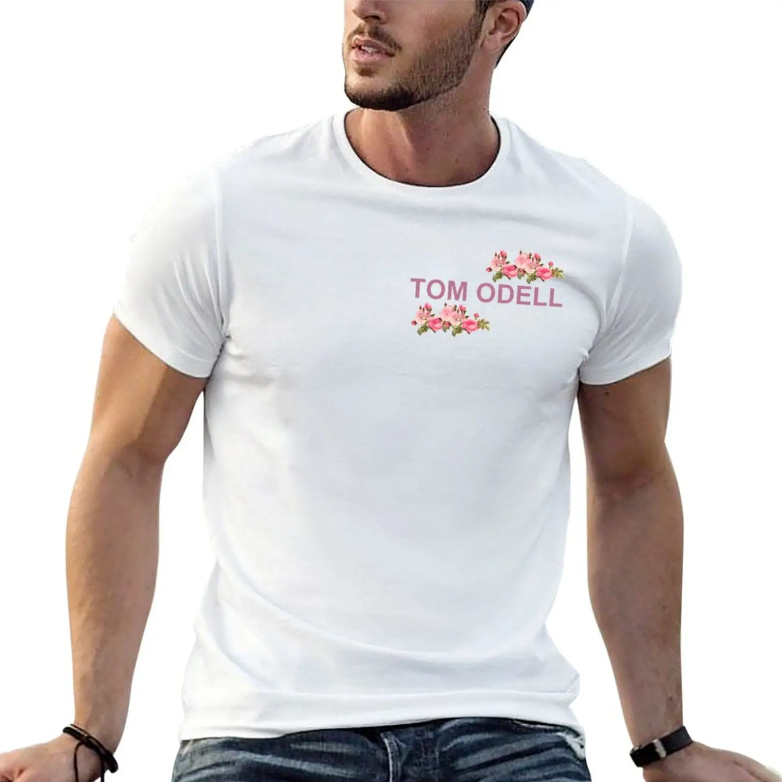 Tom Odell Floral T-Shirt cotton t shirts man 100% t shirts cotton 100% graphic t shirts for man T-shirt
