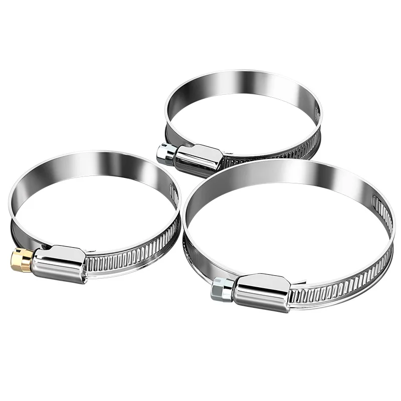 

5pcs Hose Clamps Adjustable Stainless Steel 8~150mm Car Fuel Tube Pipe Clamp Worm Gear Plier Tools Faucet Water Pipe Fastener