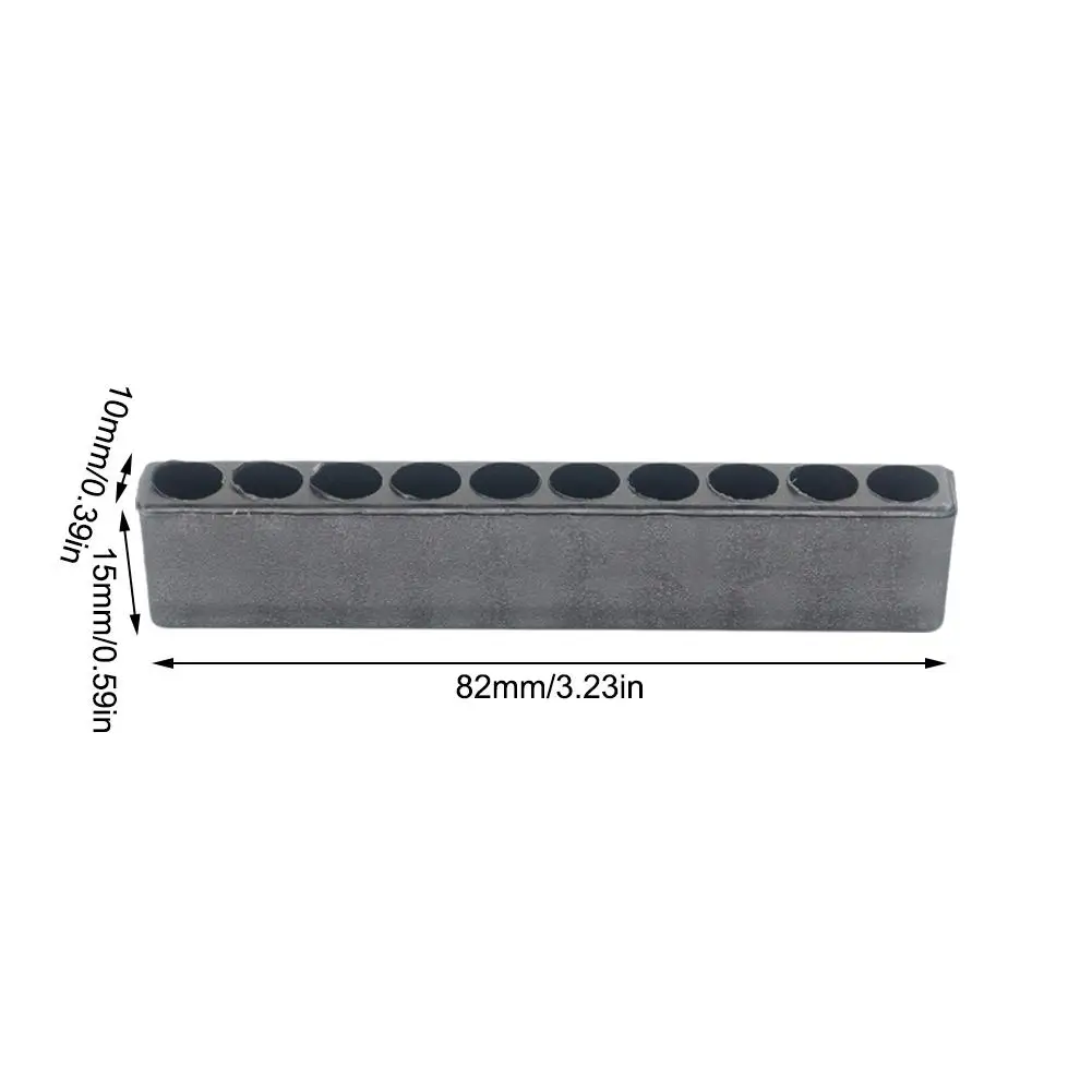 Caixa de armazenamento de broca, suporte de cabeça de chave de fenda, haste hexagonal, caixa de armazenamento, 6-12 furos, suporte de broca de chave de fenda
