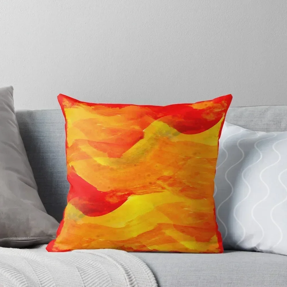 

Abstract Red and Yellow Throw Pillow Decorative Cushions Cushions Cover Luxury Cushion Cover sleeping pillows pillow