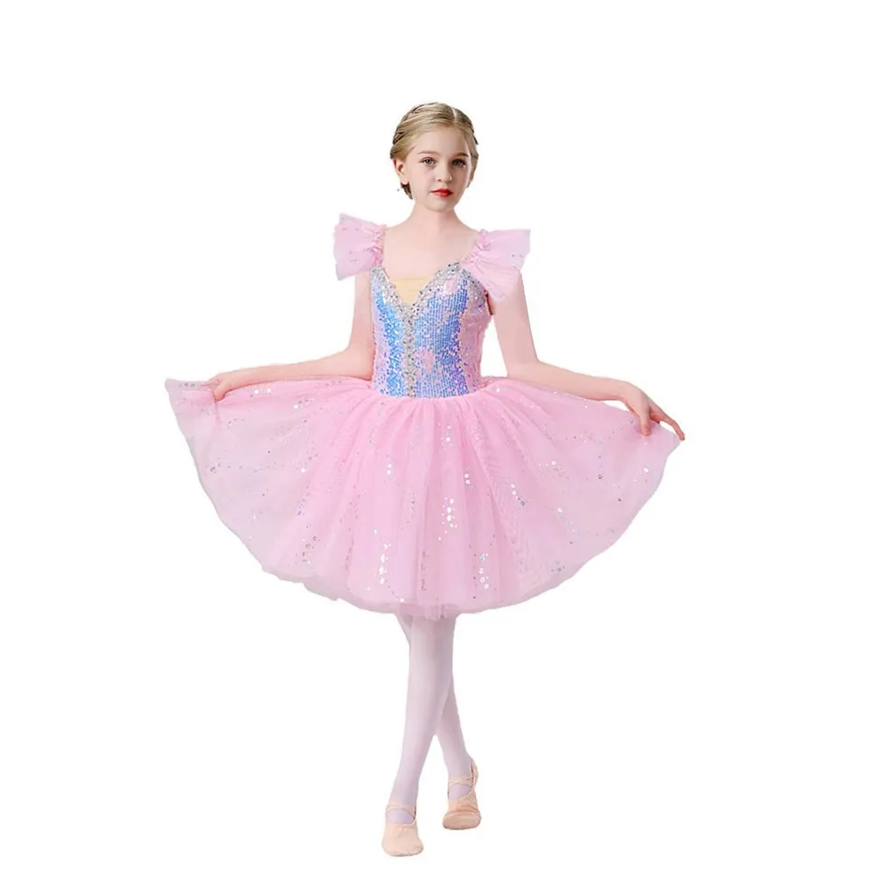 

Children's tutu tutu, little swan dance skirt, sequined gauze skirt, princess skirt, girls' performance clothes, practice clothe