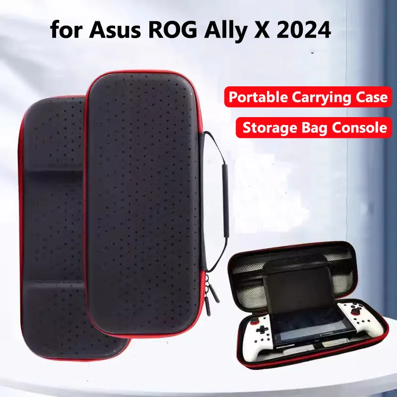 For Asus ROG Ally X 2024 Hard Carrying Case Storage Bag EVA Shockproof Cover Handbag Handheld Game Console