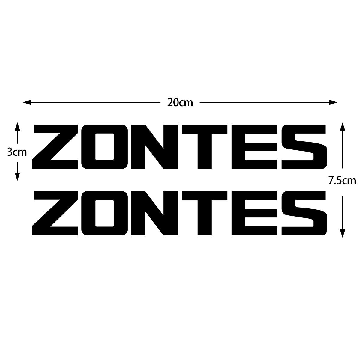 Para ZONTES 368G 703F 703RR 703R 350E pegatinas reflectantes para motocicleta Moto bicicleta Scooter cuerpo lateral cabeza calcomanías de vinilo Accesorios