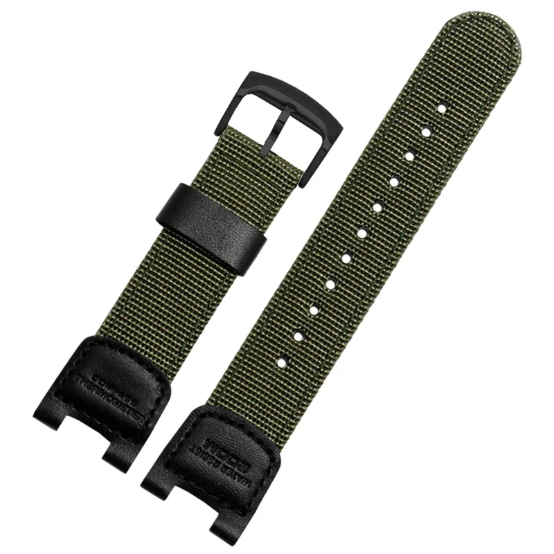 Watchband for Casio Watch SGW-100 SGW-200 Series Men\'s Nylon Canvas Resin Silicone Watch Strap