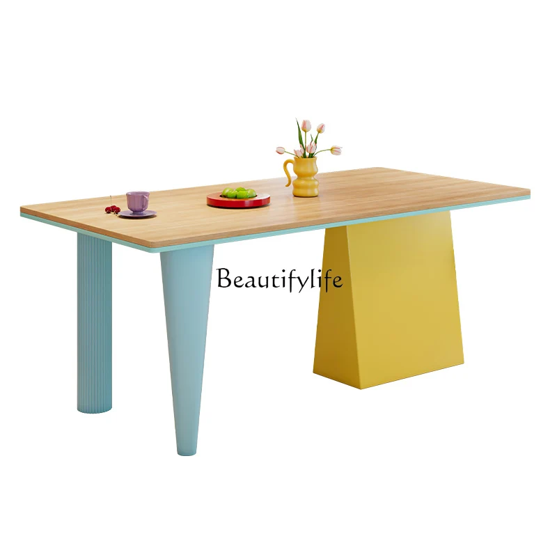 

Dopamine rectangular household small apartment solid wood computer office desk
