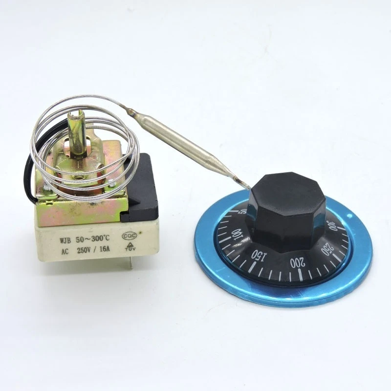 Adjustable Temperature Control Thermostat Switch 0-120 30-110 50-300C 16A 250V Boiler Kitchen Regulator