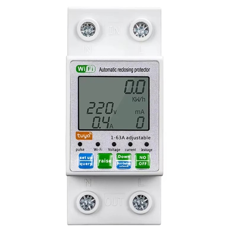 N11R--Manual-Automatic-Smart-Zigbee-Switch-Remote-Control-Reclosing-63A-Smart-Circuit-Breaker-Wifi-Digital-Display-Earth-Leak
