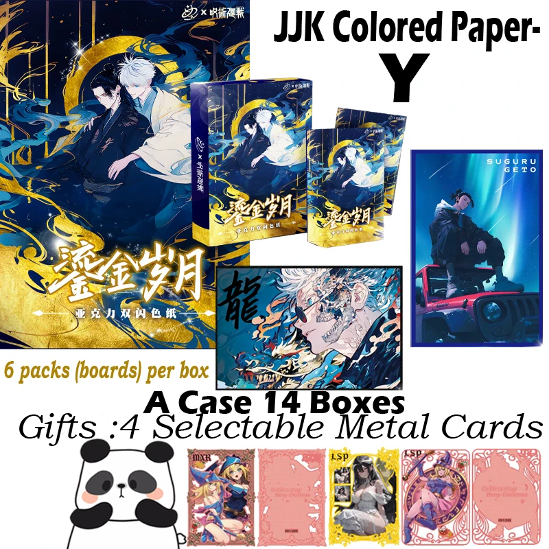 Y studio Jujutsu Kaisen Colored Paper Board Card Hobby Collection Game Card Rare Doujin Booster Box Kids Toys Gifts