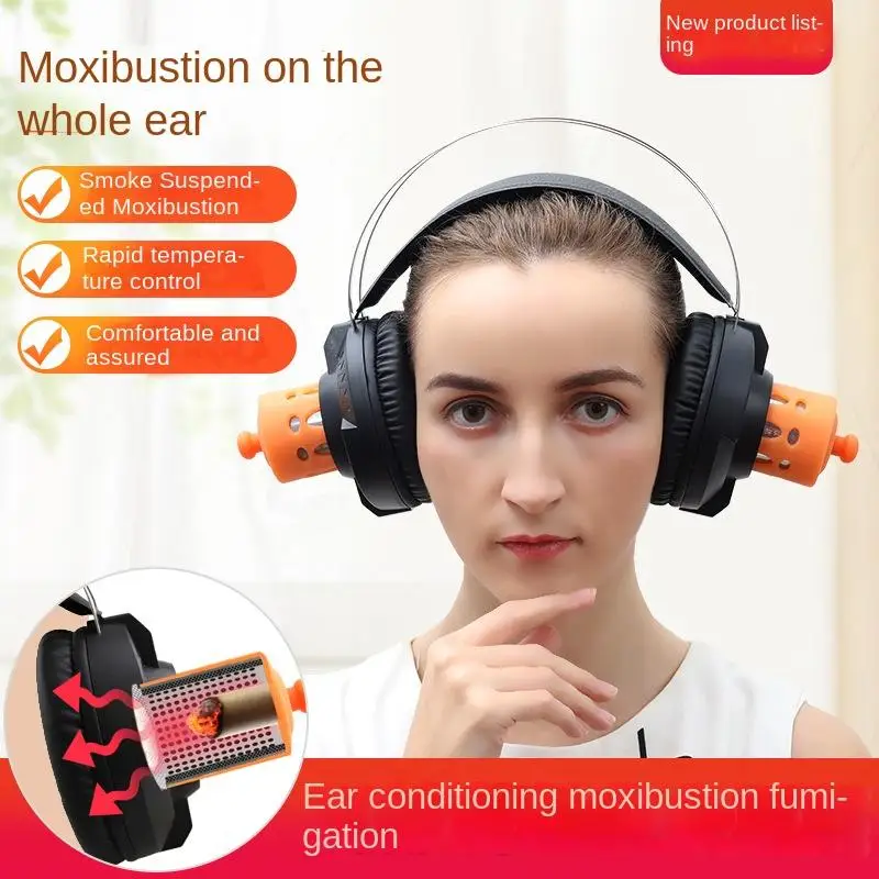 

Adjustable Temperature Ear Protection Moxibustion Box Portable Fumigation Ear Physical Therapy Hot Compress Health Care Tool