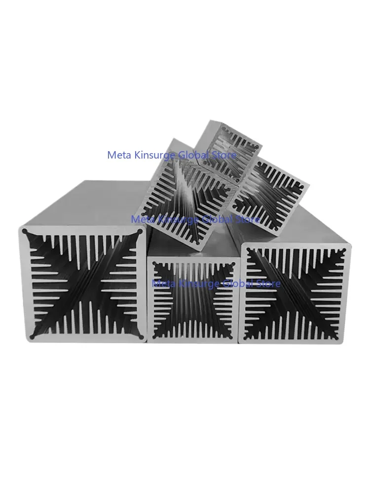 For Air Cooled Heat Sink, 40x40 50x50 60x60 70x70 80x80 Wind Tunnel Cooling Fin for Electronics