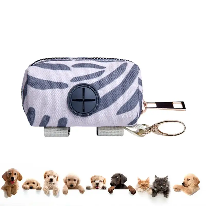 Poop Bags For Dogs Zipper Design Leak-Proof Dog Poop Bags Rolls Comfortable Carry Polyester Material Leak-Proof Dog Waste Bags