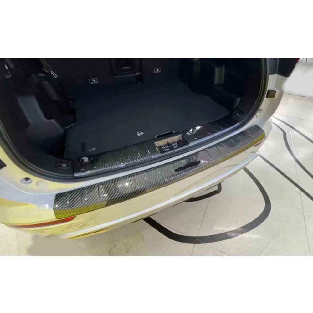 Car External Rear Bumper Pedal Trim for Mitsubishi Outlander 2022 2023 2024+ Cover Frame Trunk Back Tail Accessories Stickers