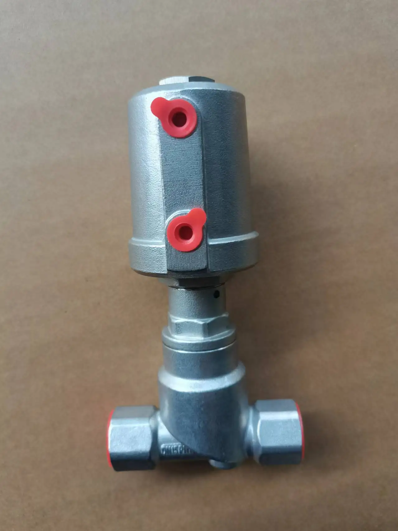 Brush Glue Machine SUS Material DN15T Type Right-angle Threaded Angle Seat Valve Corrosion-resistant Pneumatic Glue Inlet Valve