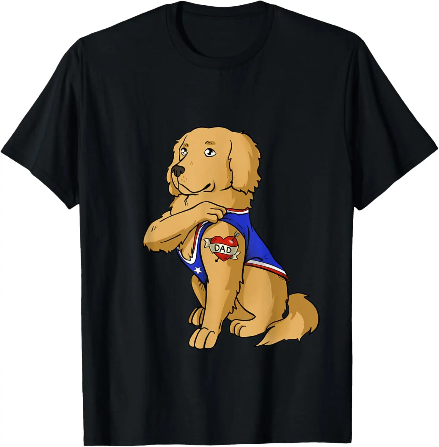 

Golden Retriever Dog Love Dad Puppy Owner T-Shirt