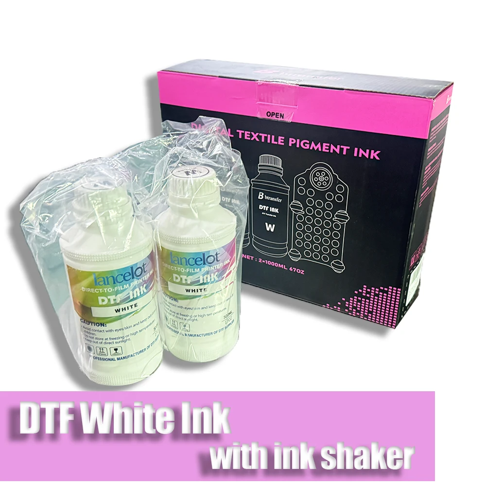 

White DTF INK With Ink Shaker Set For DTF Film Direct Transfer Heat Transfer for Epson Printer Ink I3200 L1800 L800 L805 Film