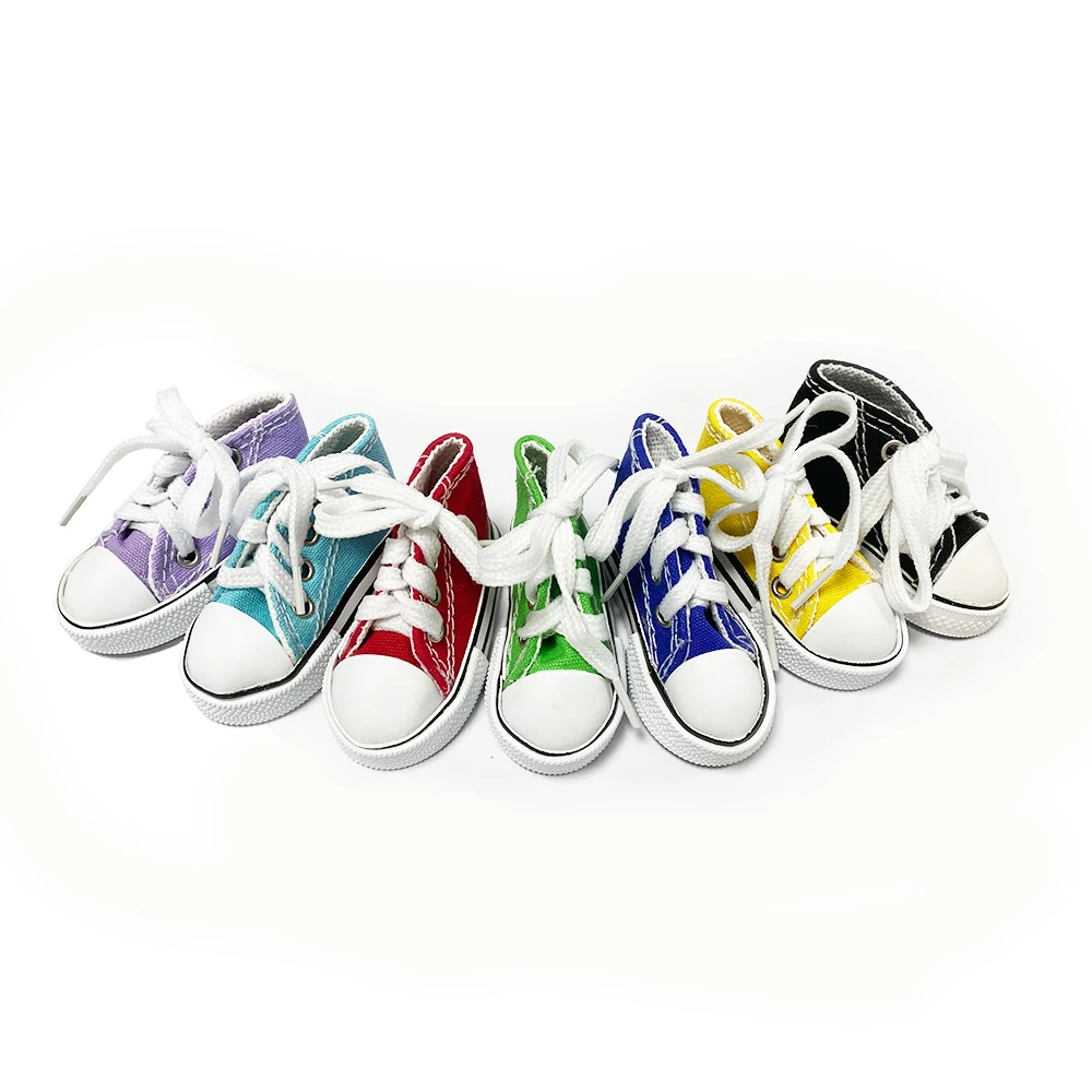 Mini Fingerboard Shoes Cute Tiny Shoes Motorcycle Side Stand Bicycle Kickstand Stand Pad Shoe Finger Breakdance Doll Canvas Shoe