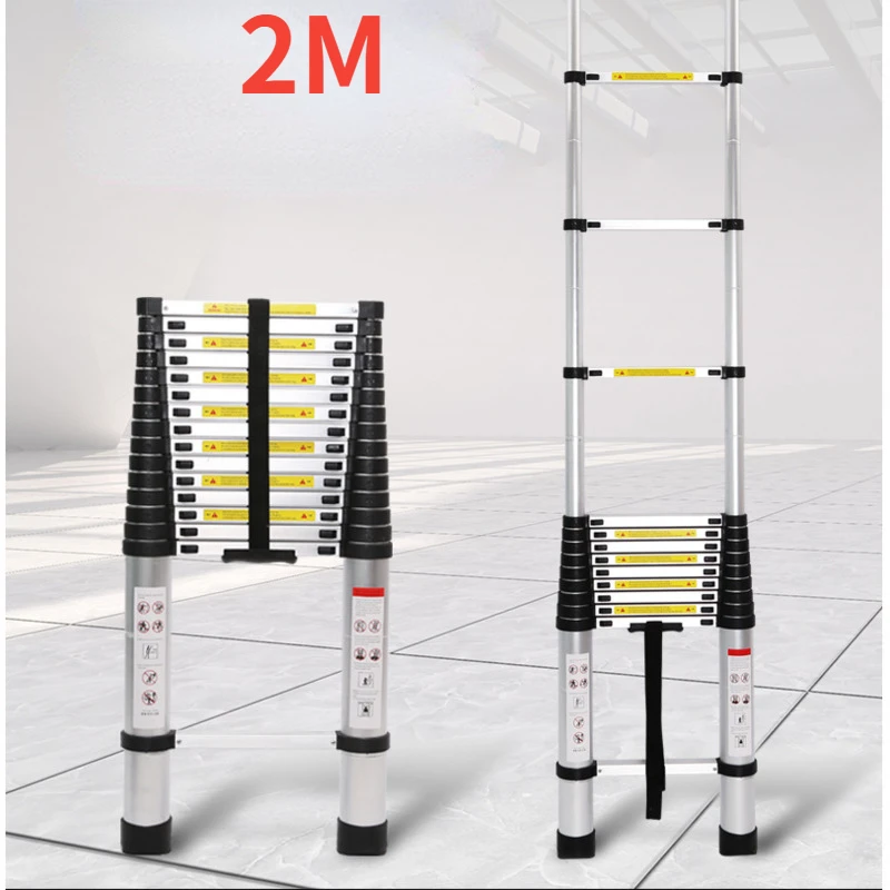 Multifunctional Aluminum Alloy Ladder Telescopic Engineering Household Unilateral Telescopic Ladder