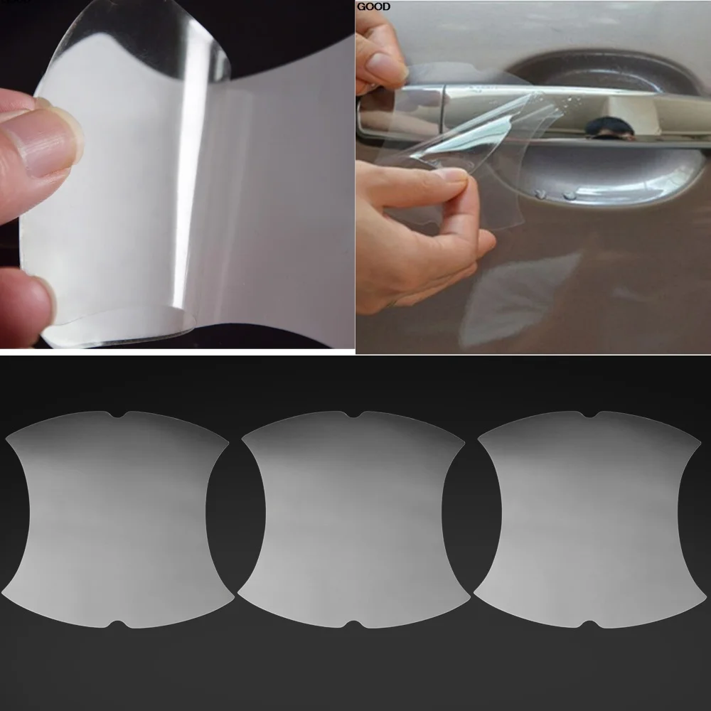 5 шт., наклейки на дверные ручки автомобиля, защитная пленка для Pandora DXL 4950 DX-90BT DX-91, двусторонняя русская версия