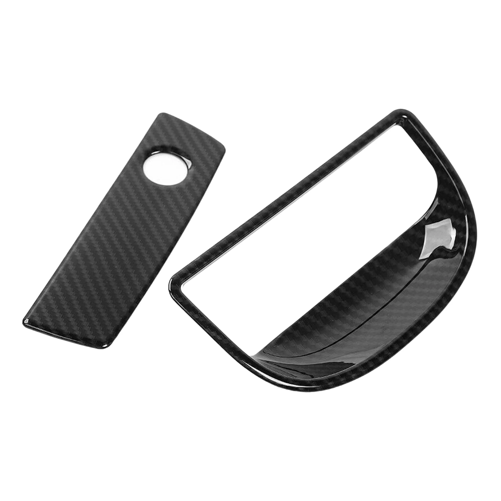 Carbon Fiber Co-Pilot Storage Box Handle Cover Trim for JK