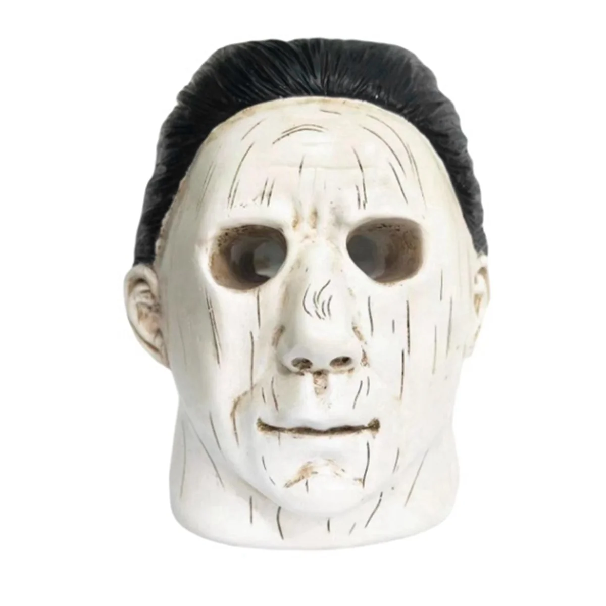 N38R_Candeliere teste umane con lacrime e candele rosse