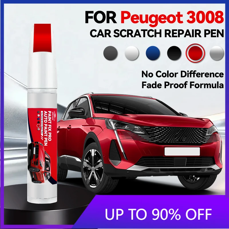 

Инструмент для ремонта автомобильной краски Peugeot 3008 2008-2025 T84 P84, карандаш для подкраски, средство для удаления царапин, аксессуары для авто, черный/белый